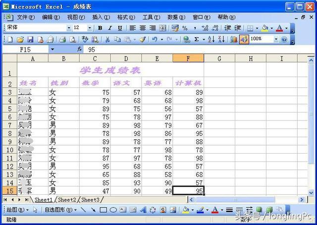 Excel 2003表格式化设置教程