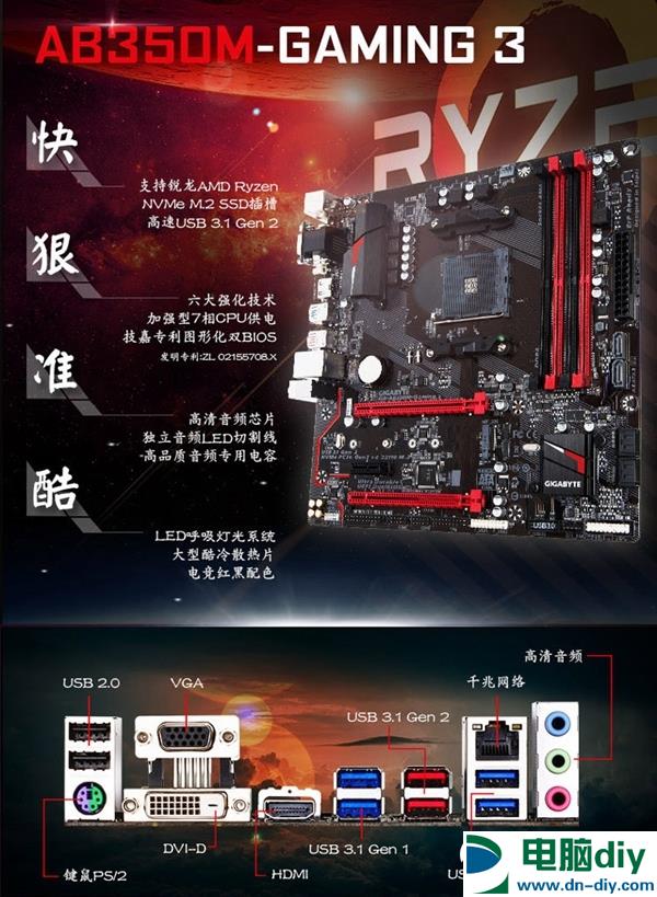 炫酷灯效强大性能 万元锐龙R5-1600X配独显高端游戏配置推荐